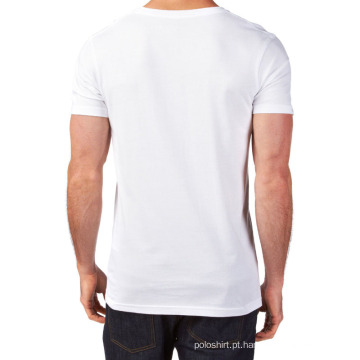 Atacado de alta qualidade em massa White100% algodão Men T Shirt